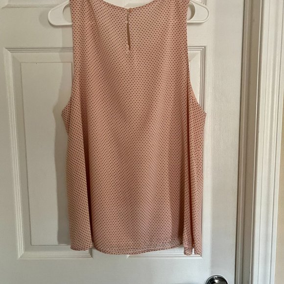 NWT: Blush Black Dot Sleeveless Top. XL - Picture 2 of 5